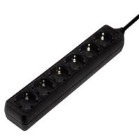 Hama 6 Way Stekkerdoos Zwart